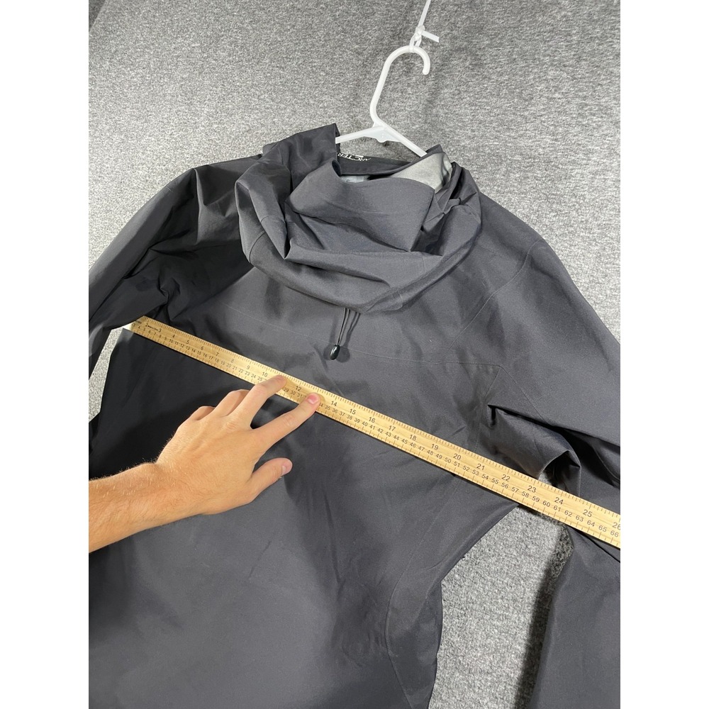 Arc'teryx Jacket Womens Large Black Theta AR Hooded Waterproof Rain Shell - Picture 14 of 16